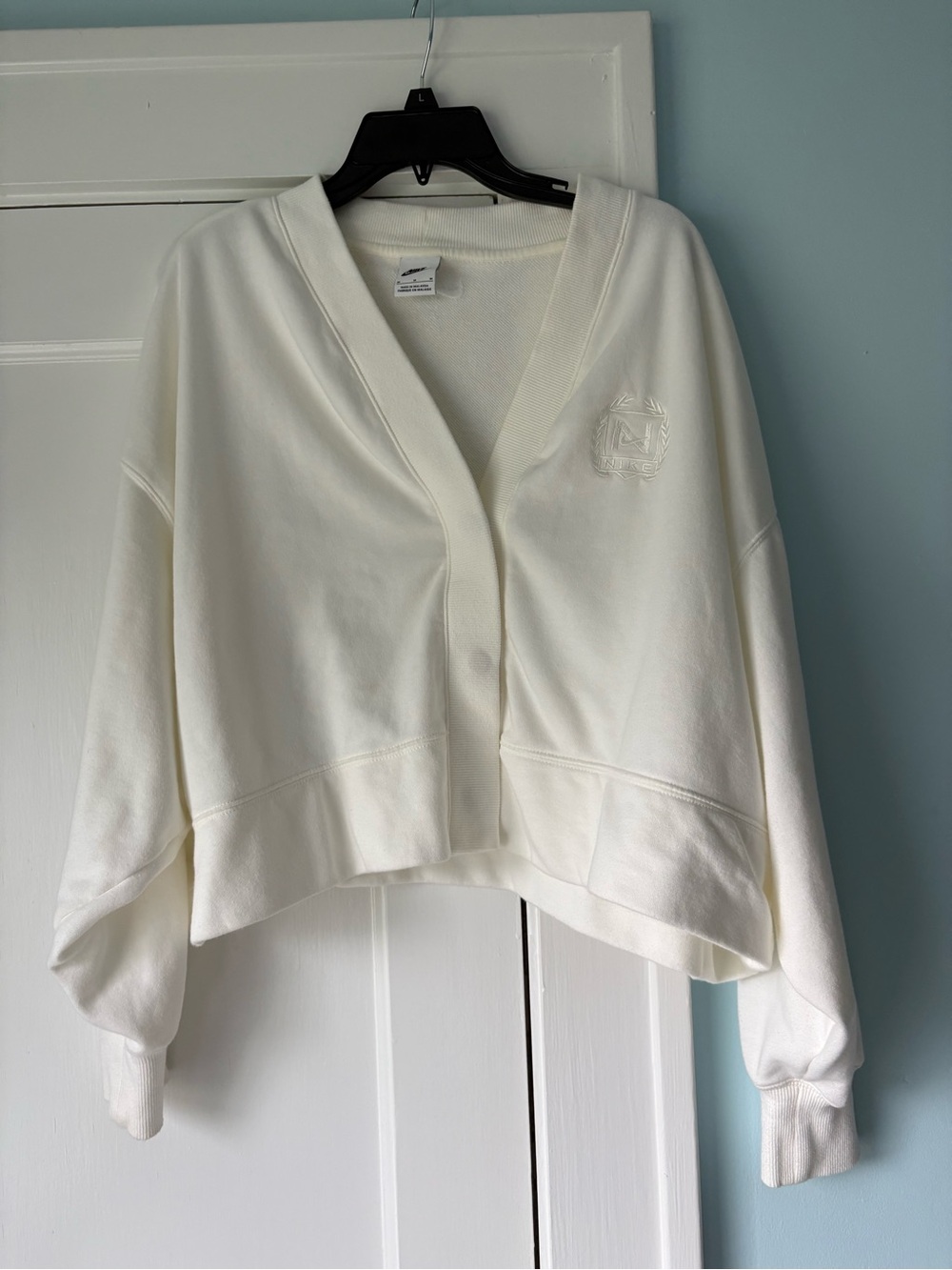 Nike Sportswear Over-Oversized Fleece Cardigan Sail White FZ4735-133